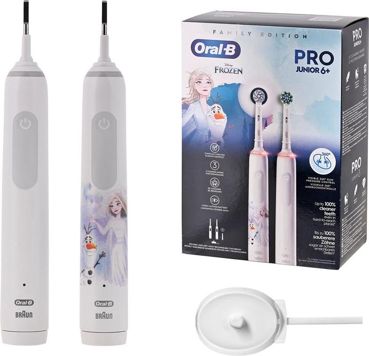 Actual product image Oral-B Pro 3 3000 White+ Junior Frozen (Oscillating toothbrush)