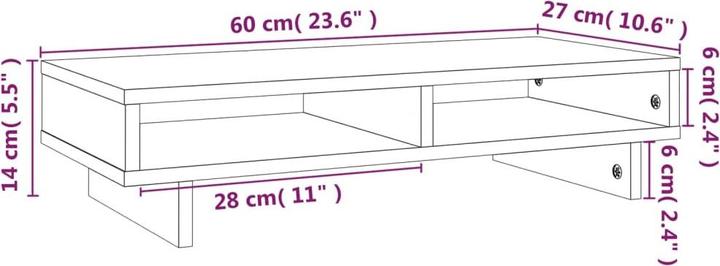 Image du produit vidaXL Monitorständer