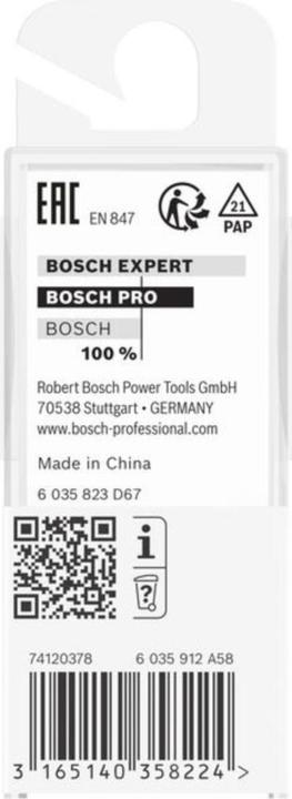 Produktbild Bosch Professional Zubehör Hohlkehlenfräser, 8 mm, R1 4 mm, D 20,7 mm, L 9 mm, G 53 mm