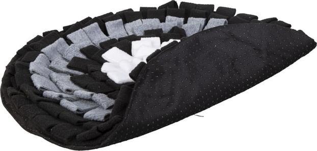 Actual product image Mica Pets Dog toy - search and sniffing rug - black/grey/white - approx. Ø 40 cm