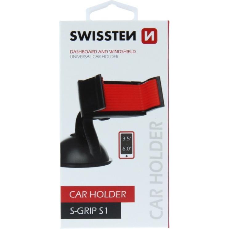 Thumbnail - Swissten Autohalterung S-GRIP S1, Smartphone Halterung, Rot