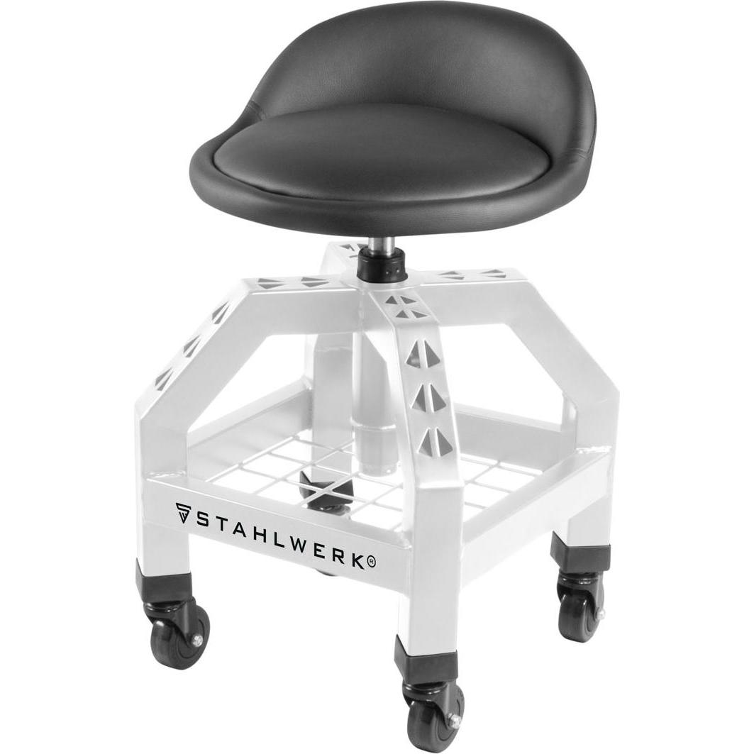 Stahlwerk, Hocker + Pouf, Höhenverstellbarer Werkstatthocker VWH-300 ST bis 136 kg belastbar