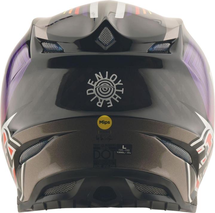 Produktbild Troy Lee Designs SE5 ECE Carbon MIPS Helm, Stripes, black/purple, M | 57-58cm