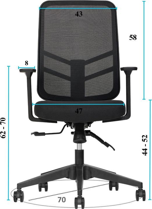 Image du produit Kalune Design Leto Black Office Chair