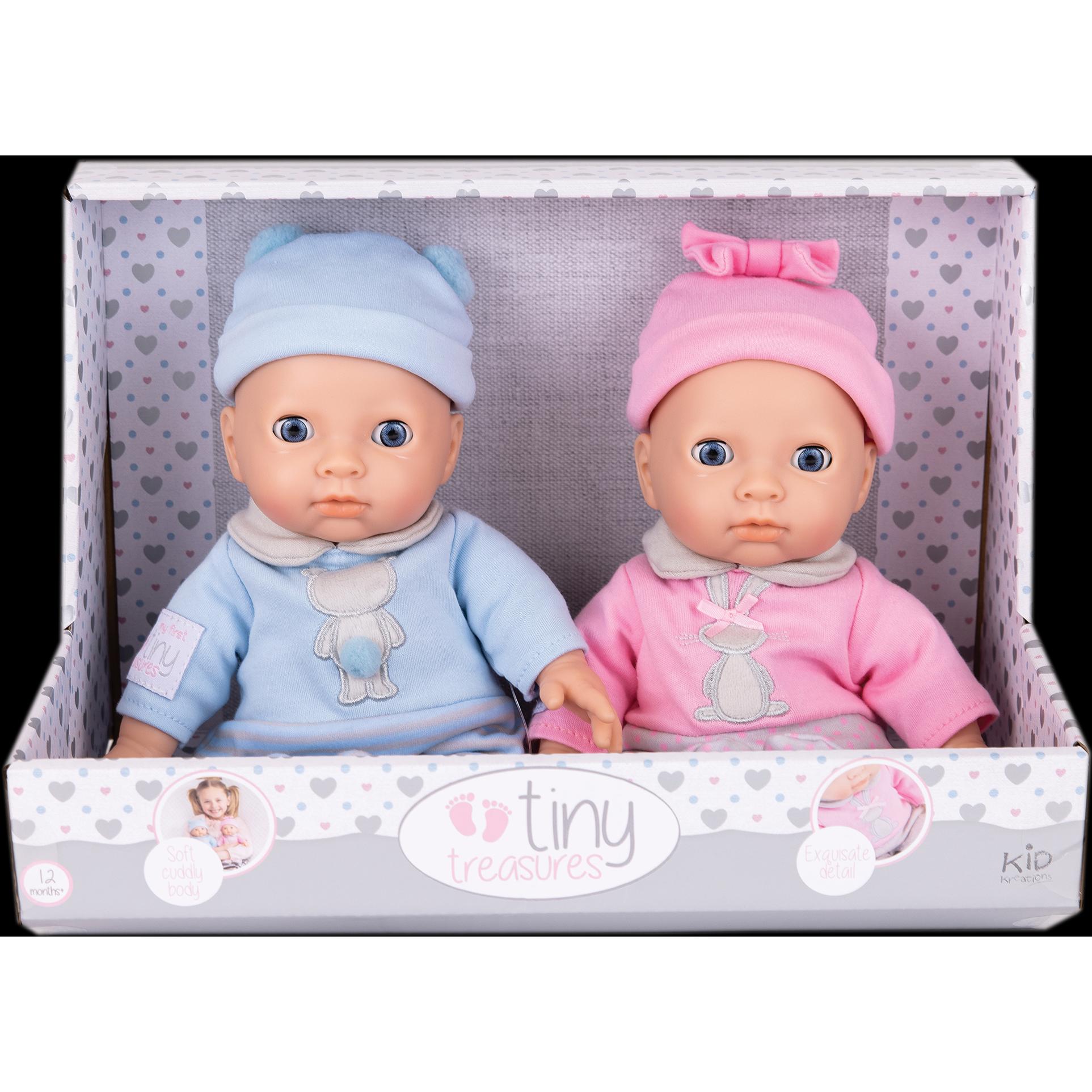 Thumbnail - Tiny Treasures My first Tiny - Treasures Twin doll set - (30276)