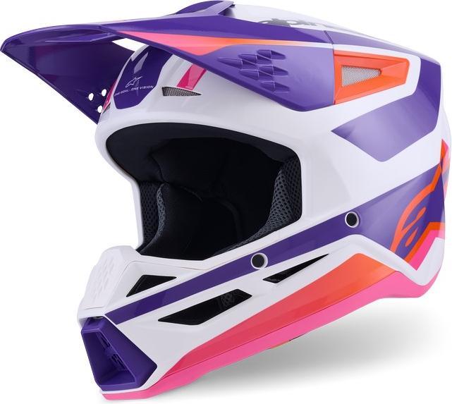 Alpinestars Helmet Sm3 Heat White Purple
