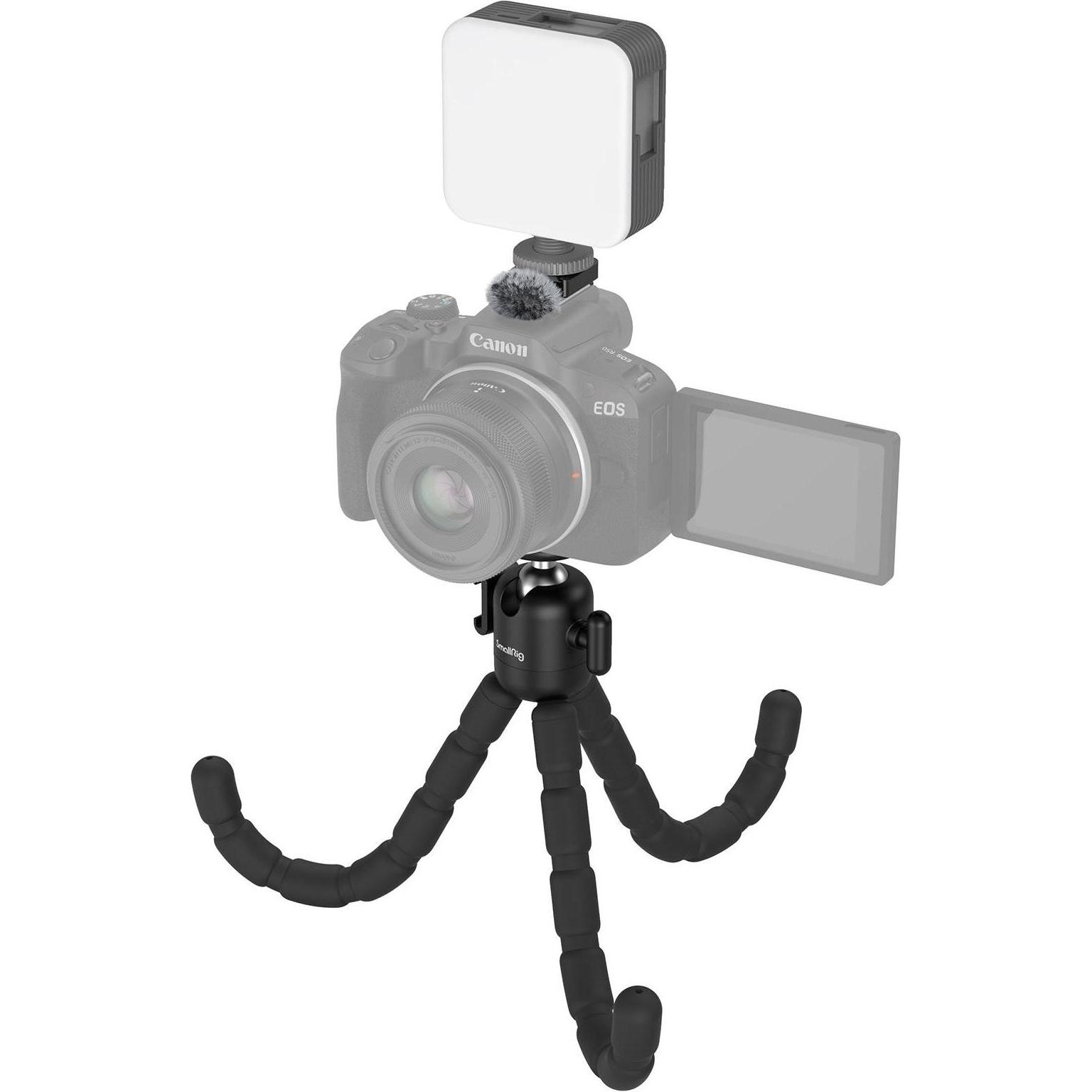 SmallRig 4213 Kit treppiede per vlogging per Canon EOS R50 (Materiale sintetico), Treppiede, Nero