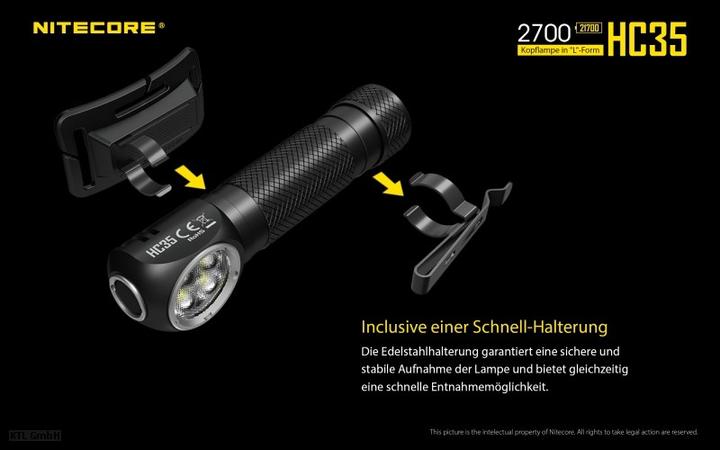Image du produit Nitecore HC35 y compris NL2140HP (2700 lm)