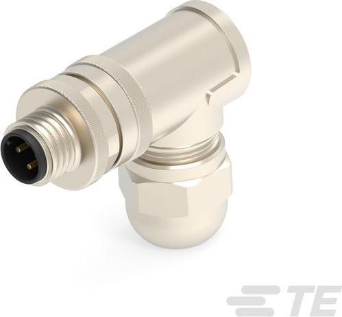 Produktbild TE Connectivity M12 MALE, 4P GOLD D_CODE RA SHIELDED PG7