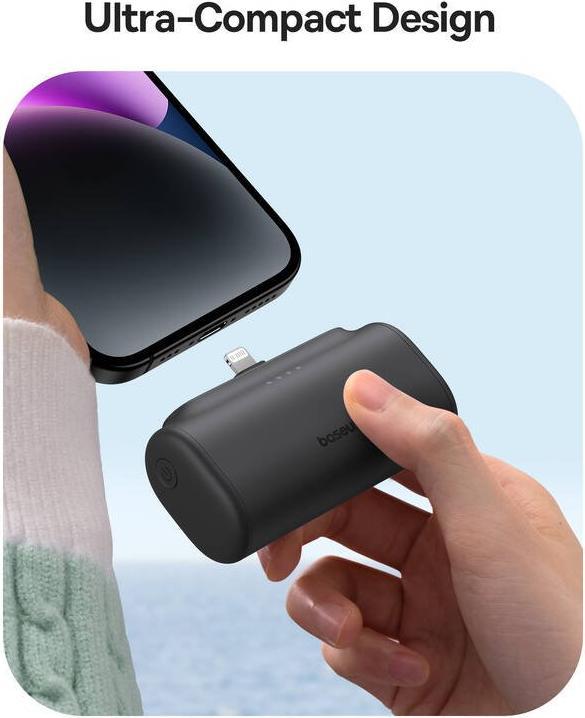Produktbild Baseus Powerbank OS-Baseus Compact IP 5000mAh 20W (black) (5000 mAh, 20 W, 18.50 Wh)