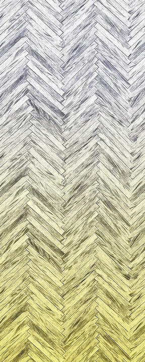 Produktbild Komar Panel Herringbone Yellow Panel (100 x 250 cm)