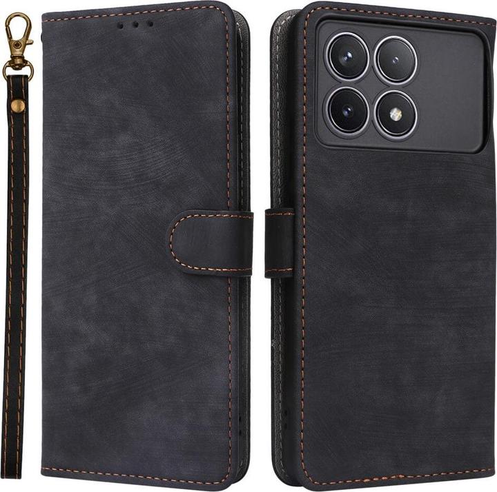 COMAKU Cover Portafoglio Per Xiaomi Poco X6 Pro – Pelle Con Supporto E Chiusura Magnetica (Marrone)