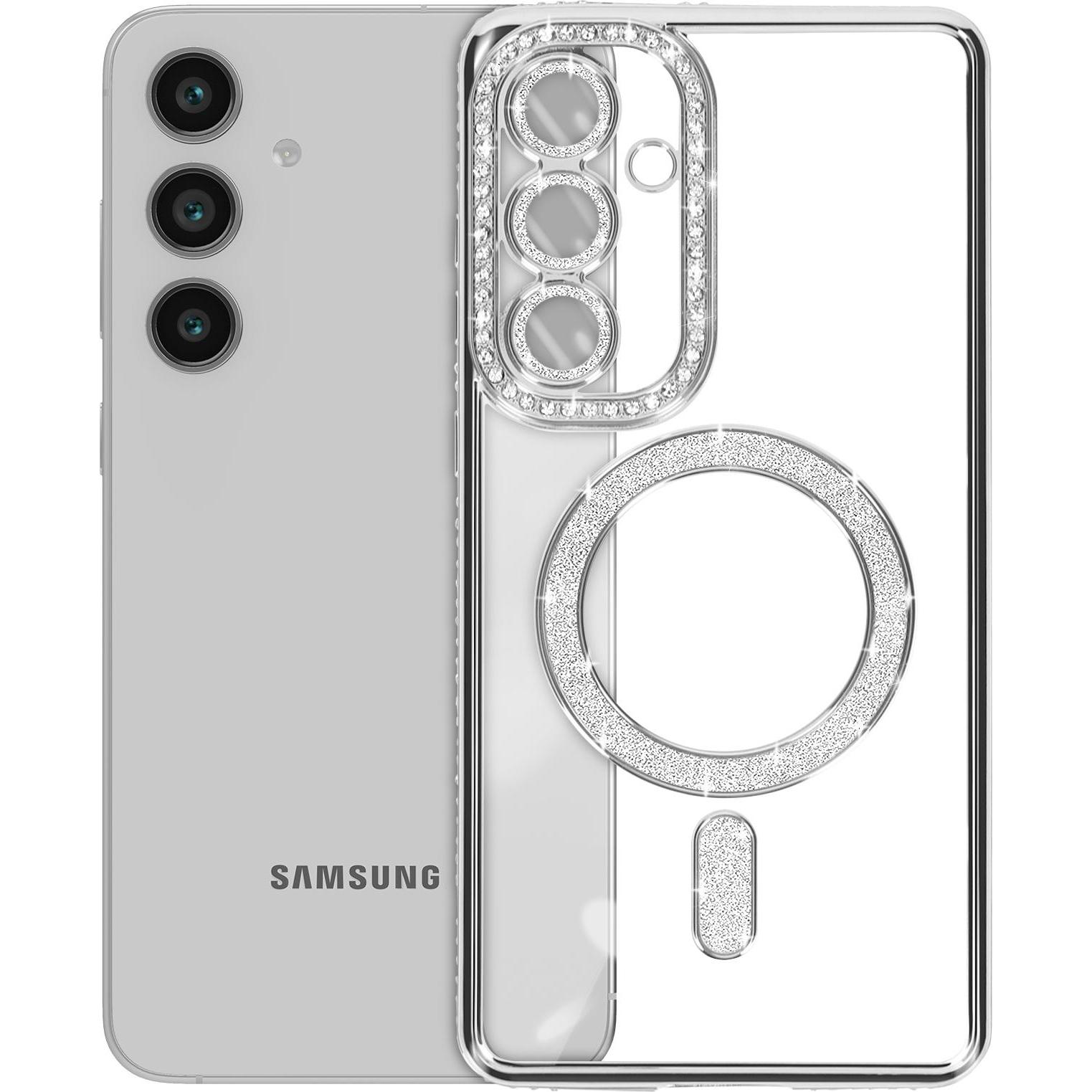 Thumbnail - Avizar Glamor Guard Case (Samsung Galaxy S24 FE), Smartphone Hülle, Grau