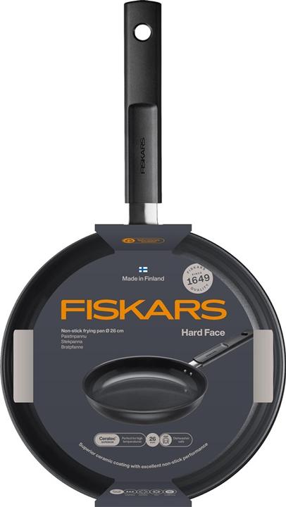 Immagine prodotto Fiskars Hard Face Antihart-Bratpfanne 26 cm (Padella per friggere, Alluminio)