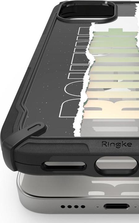 Actual product image Ringke Fusion X Design durable PC Case with TPU Bumper for iPhone 12 mini black (Routine) (XDAP0020) (Apple iPhone 12 mini)