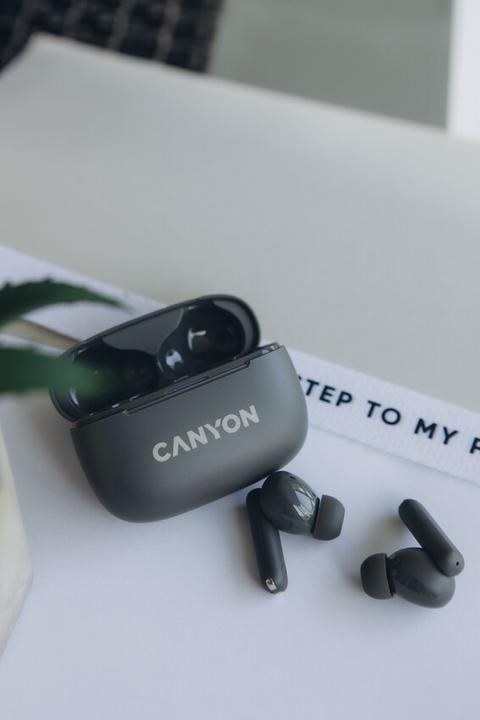 Produktbild Canyon TWS-10, On Go, 10 ANC, True Wireless Bluetooth in-ear headphones, charging station in (Aktive Geräuschunterdrückung, 2 h, Kabellos)