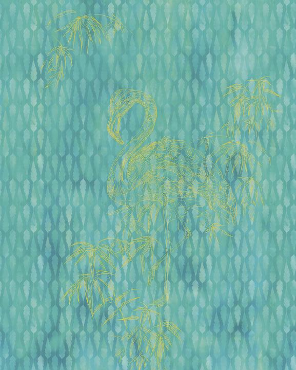 Turquoise, White, Yellow