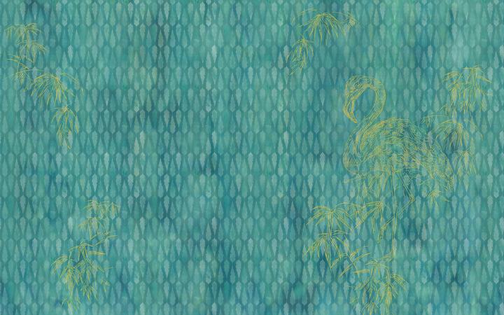 Actual product image Komar Wild Flamingo III (400 x 250 cm)