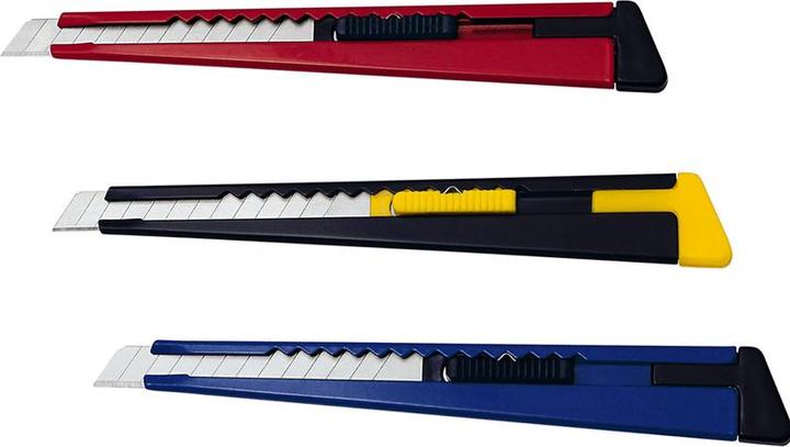 Produktbild Wedo Metall-Cutter, Klinge: 9 mm, mit Clip, farbig sortiert (Cutter)