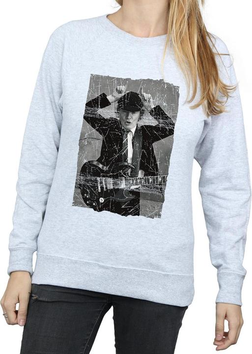 Produktbild AC/DC Angus Young Distressed Photo Sweatshirt (S)