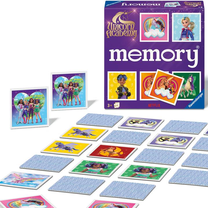 Produktbild Ravensburger memory® Unicorn Academy - Gesellschaftsspiel & Brettspiel ab 3 Jahre (Multilingual)