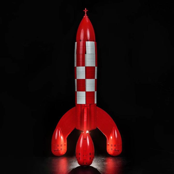 Actual product image BrickBling LED Lighting Set for LEGO® 21367 Tintin Moon Rocket