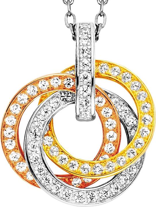 Produktbild Julie Julsen Halskette mit Anhänger Rings (Silber 925)