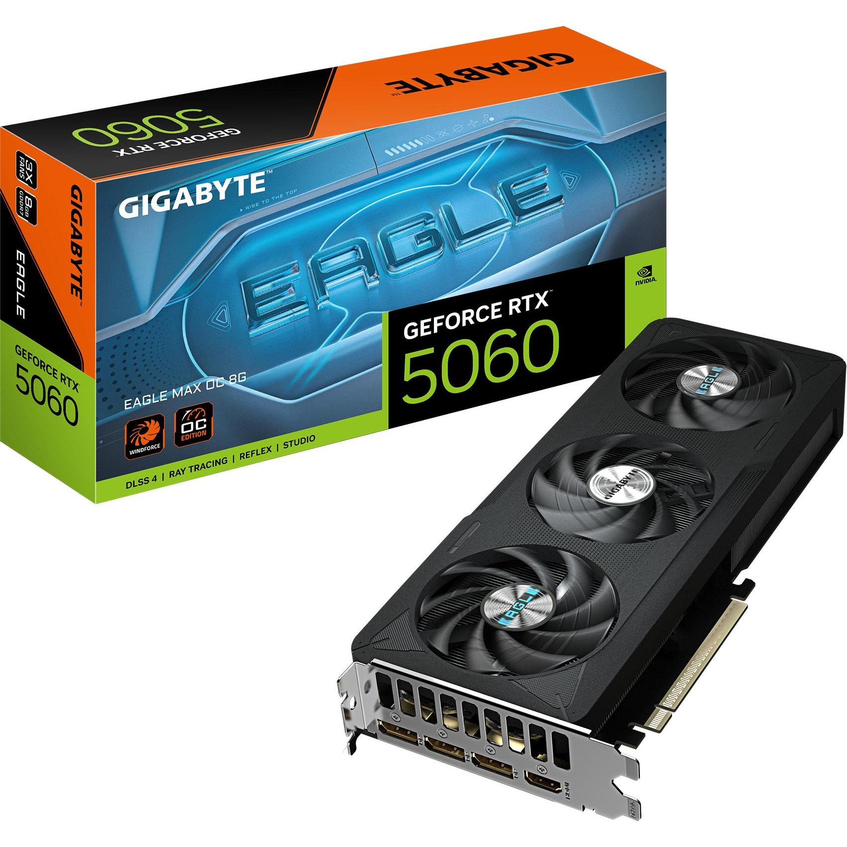 Gigabyte VGA GeForce RTX 5060 8GB Eagle Max OC (8 GB), Grafikkarte