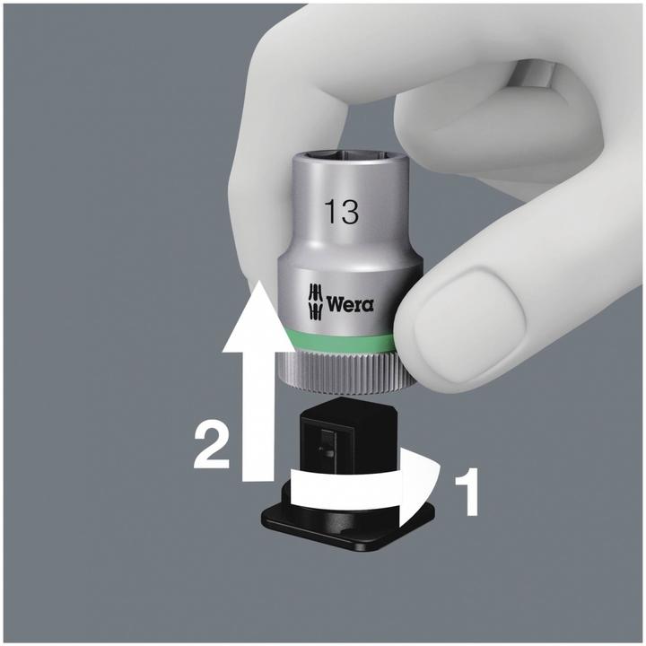 Actual product image Wera 8100 SB 8 Zyklop Metal Ratchet Set (19 mm, 18 mm, 17 mm, 13 mm, 10 mm, 12 mm, 16 mm, 15 mm)