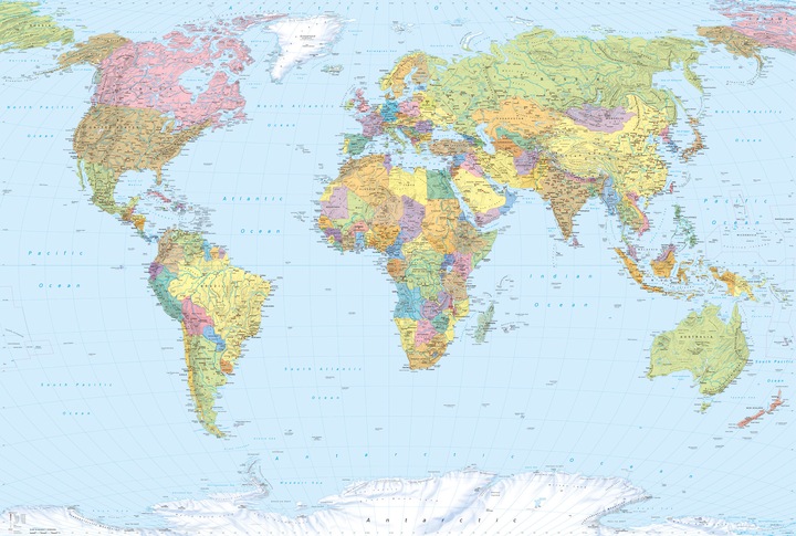 Produktbild Komar World Map (368 x 248 cm)