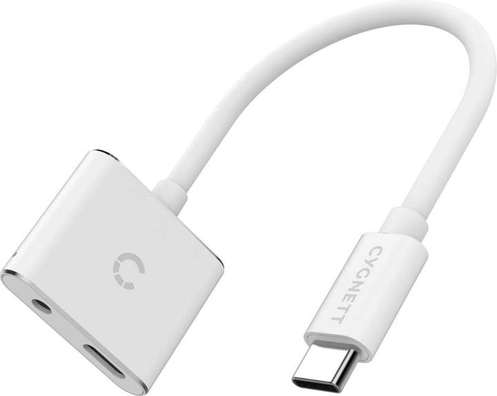 Actual product image Cygnett Adapter audio USB-C to mini jack 3.5mm i USB-C Essential (white) (USB Type C)