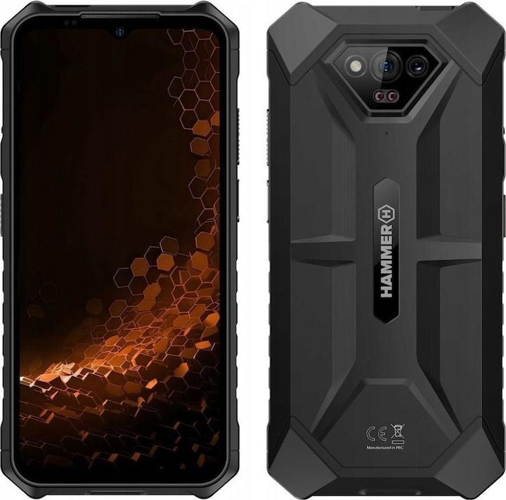 Myphone Hammer Iron V LTE 6/64GB czarny (64 GB, Black, 6.50", 50 Mpx)