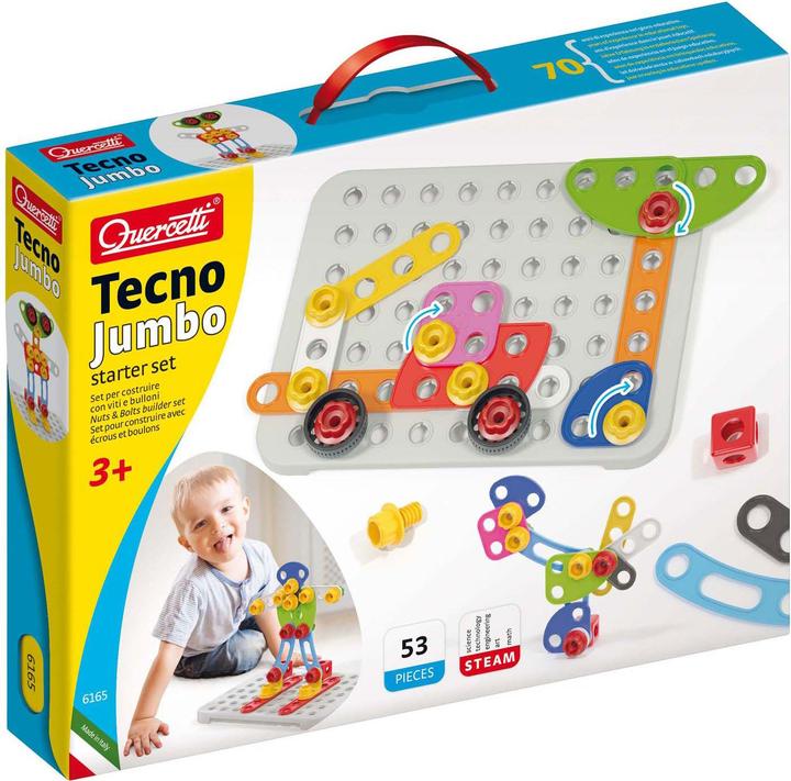 Quercetti Tecno Jumbo Starterset (52 onderdelen)