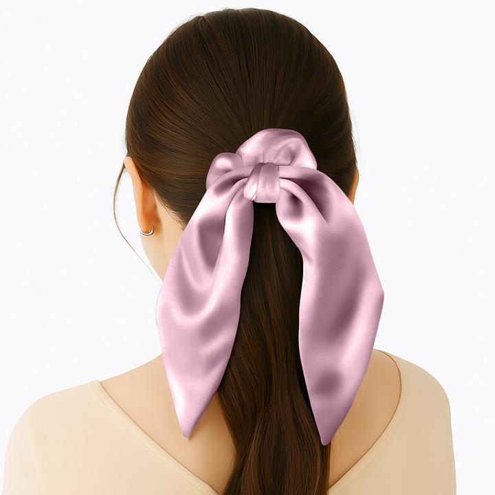 Immagine prodotto Avizar Scrunchie Satinstruktur Schmetterlingsform Mariposa (Elastico per capelli)