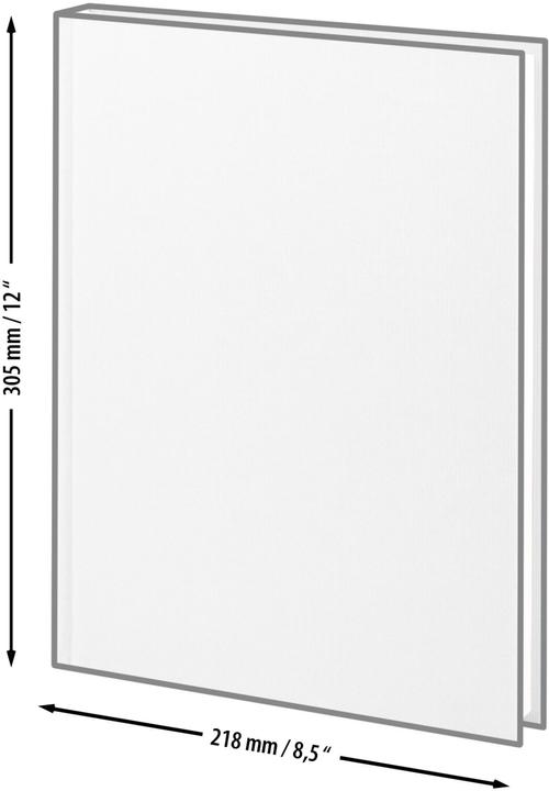Image du produit Rössler Carnet de notes SOHO A4 96BL noir (A4, Blanc, Couverture rigide)