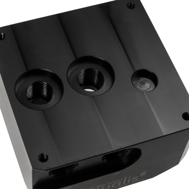 Actual product image Aqua Computer Pump adapter for D5 pumps for aqualis with level measu