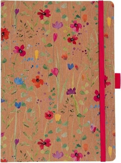 Actual product image Artebene Writing book flower meadow on kraft paper (A5)