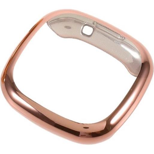 Cover-Discount Fitbit Versa 3 / Sense - Custodia protettiva in gomma oro rosa, Accessori per smartwatch, Rosa