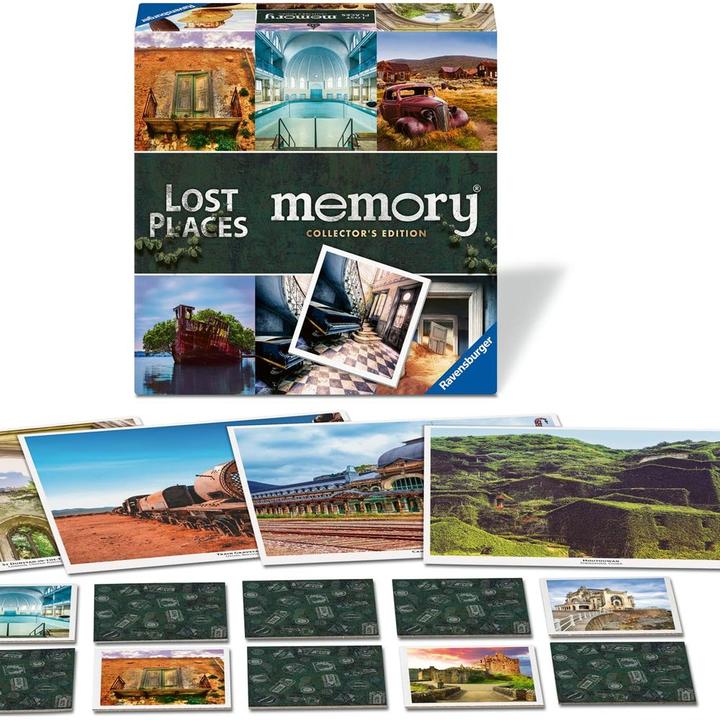 Actual product image Ravensburger 23499 Collector's memory® Lost Places - The world-famous memory game for 2 to 8 players.