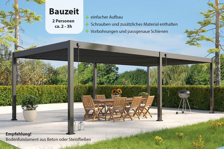 Actual product image Weide Deluxe Plus Pergola (400 cm, 800 cm)