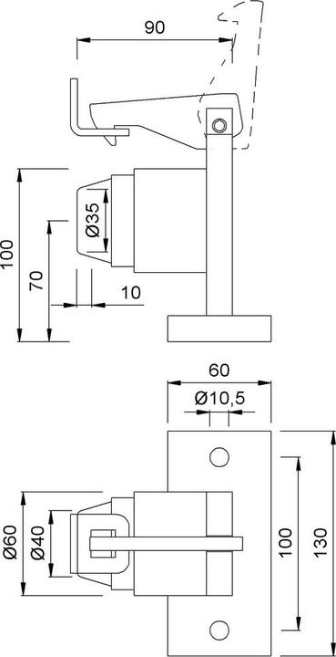 Produktbild Kws Türfeststeller 1121 (1 Stück)