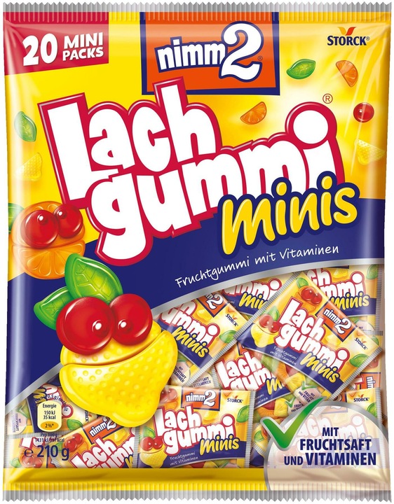 Produktbild nimm2 Lachgummi mini Fruchtgummi 210,0 g (1 Stk., 210 g)