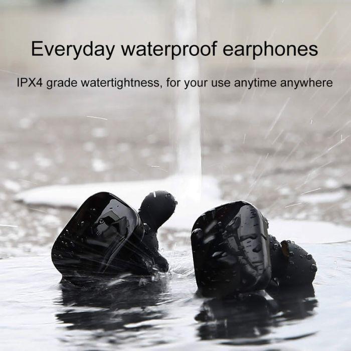 Actual product image Baseus Earphone Bluetooth Encok W02 TWS Truly Wireless headset Black (NGW02-01) (5 h, Wireless)