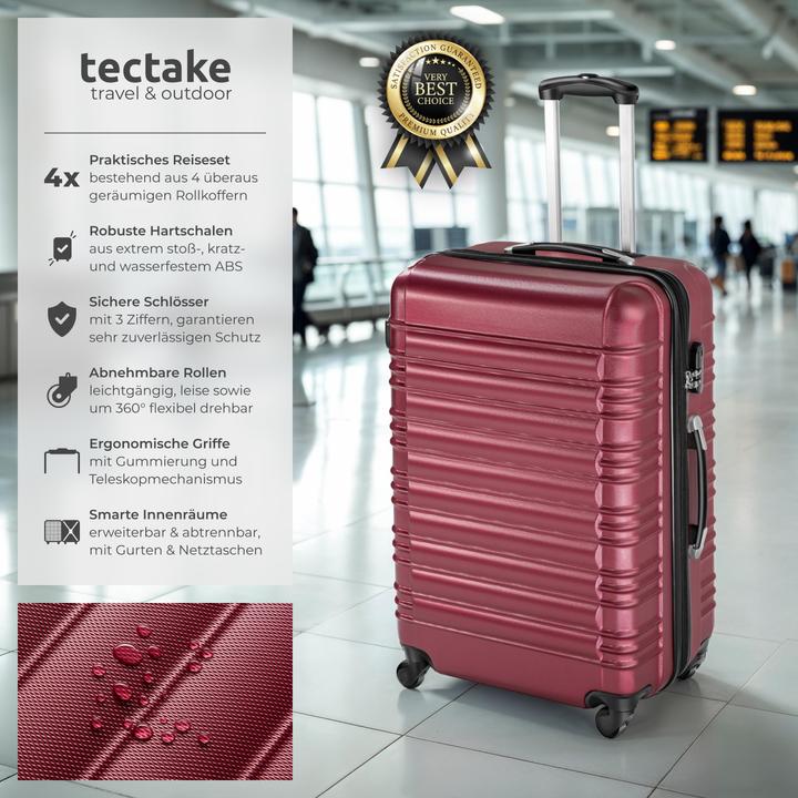 Immagine prodotto tectake Set di valigie rigide (106 l)