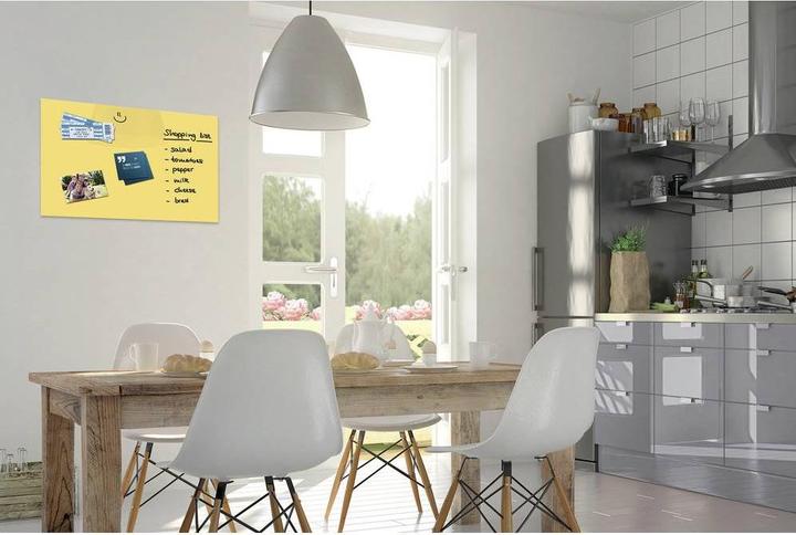 Productafbeelding BE! Board Magneetbord van glas Geel (B x H) 60cm x 40cm B1208 (Magnetisch bord, 60 x 40 cm)