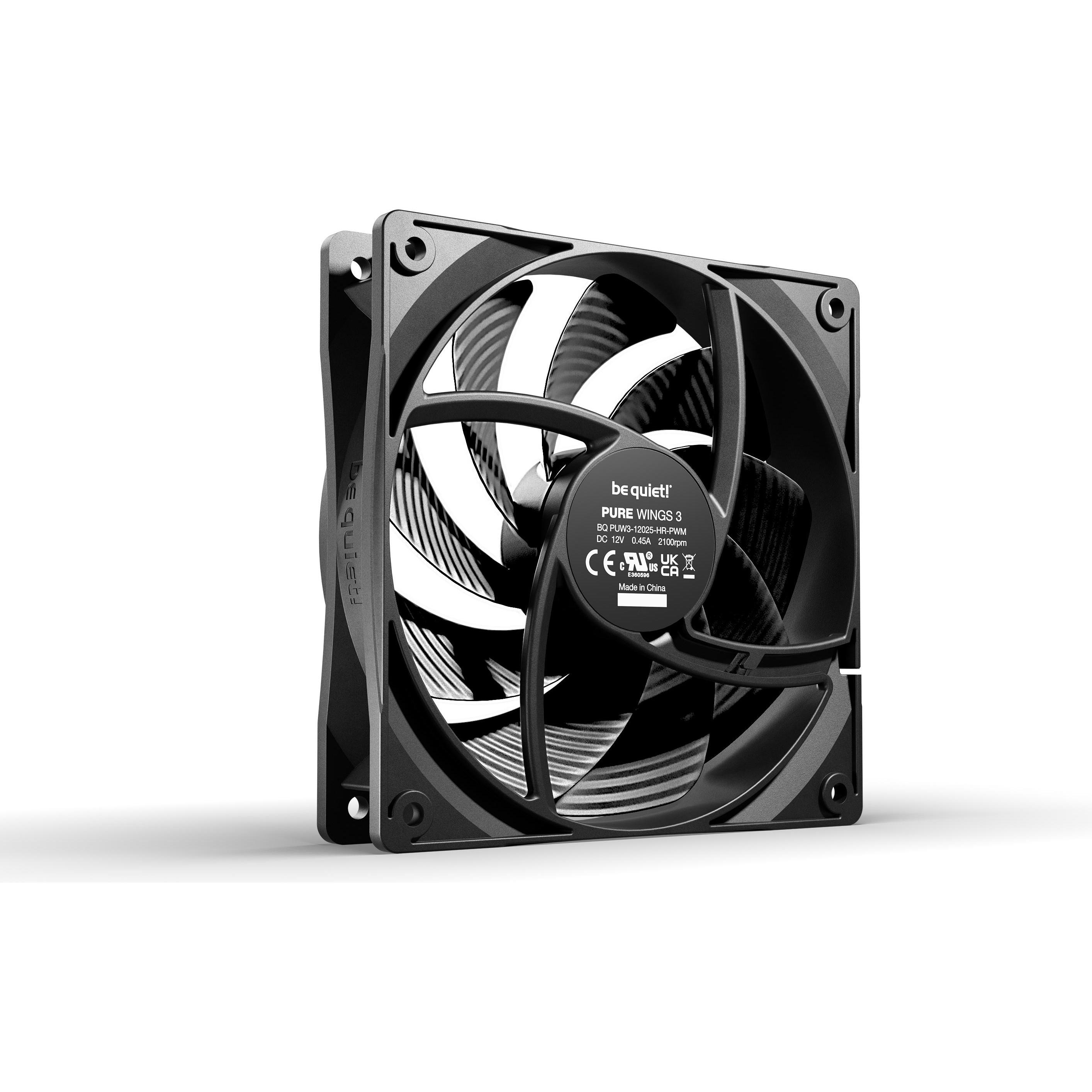 Thumbnail - be quiet! Pure Wings 3 PWM HS 120x120x25 (120 mm, 1 x), PC Lüfter, Schwarz