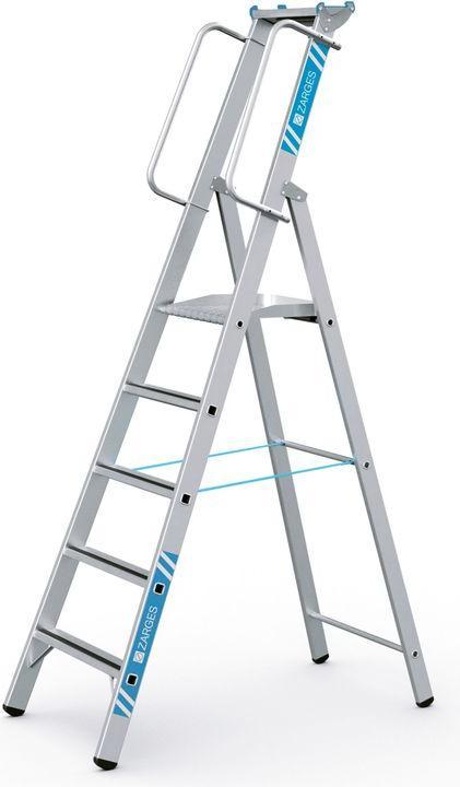 Immagine prodotto Zarges Scaletta in alluminio con grande piattaforma (Scala doppia, 243 cm)