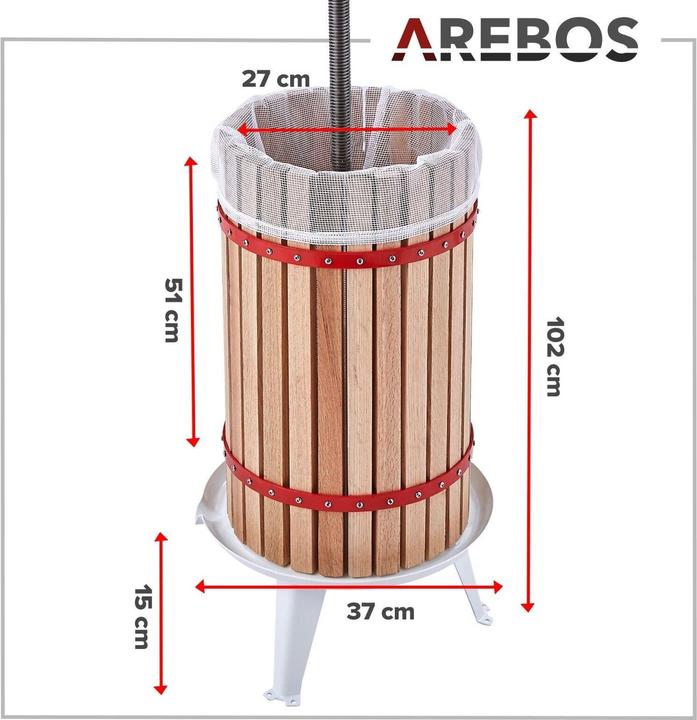 Image du produit Arebos Presse à fruits