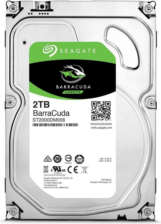 Produktbild Seagate BarraCuda (2 TB, 3.5", CMR)
