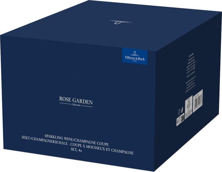 Image du produit Villeroy & Boch Sekt-/Champagnerschale, Set 4tlg Rose Garden (12 cl, 4 Verres, Flûtes à champagne)